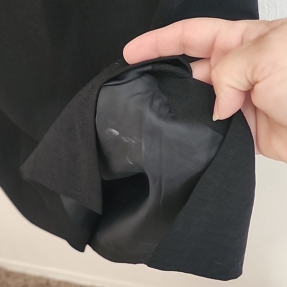 Kasper ASL vintage black shift tank dress with contrasting stitching sz 10 - Picture 4 of 16